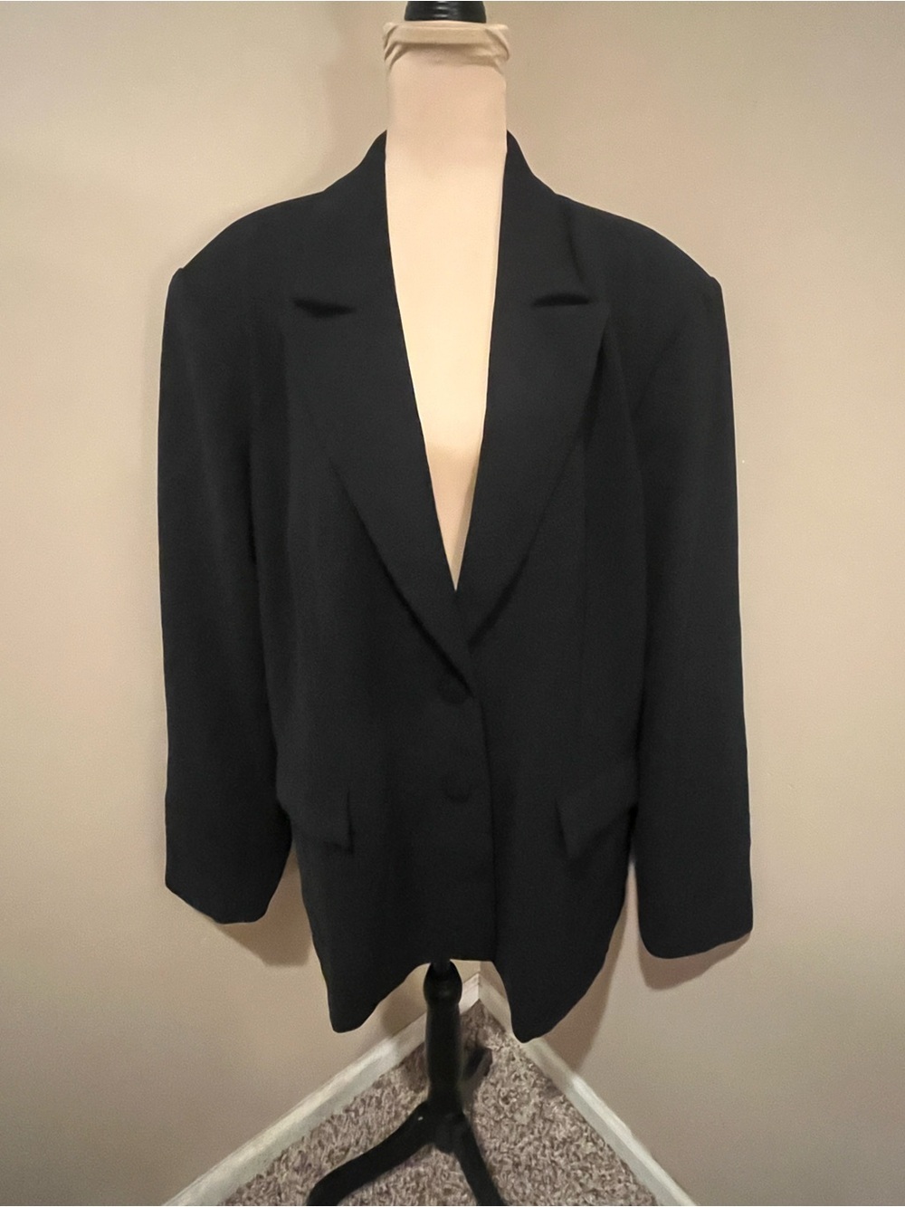 NWT Good American Black Tuxedo Style Blazer Jacket, XXL (Good American size 5/6)